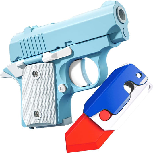 Fidget Gun Toy, Fidget Blaster Gun 1911 Titan Stress Shot ADHD Gun, 3D Printed Stress Anxiety Relief Pistol Toys