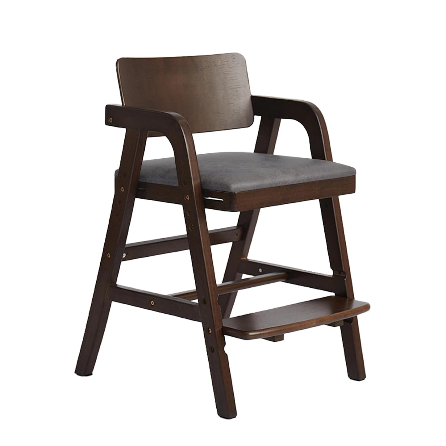 Solid Wood High Chair for Toddlers to Teens, Adjustable Height Toddler Dining Chair, Easy to Clean