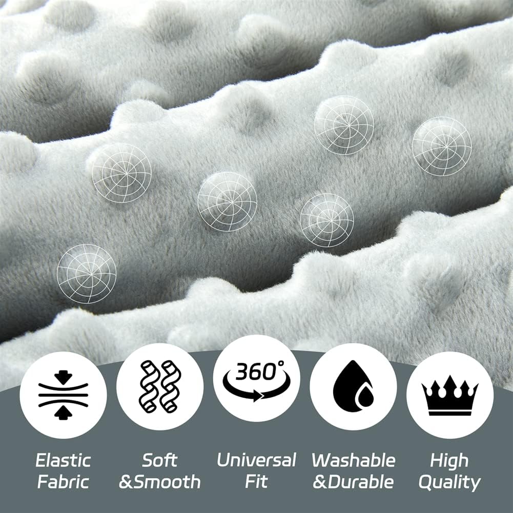 4 Pack Soft Boho Baby Blankets for Unisex Girls or Boys - Breathable Gender Neutral Nursery Double