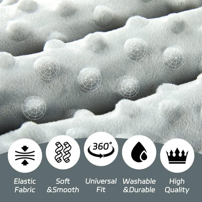 4 Pack Soft Boho Baby Blankets for Unisex Girls or Boys - Breathable Gender Neutral Nursery Double
