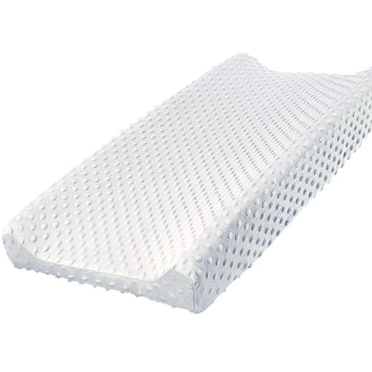 Owlowla Changing Pad Cover, Soft Minky Dots Changing Table Sheets for Baby Boy and Girl(White)