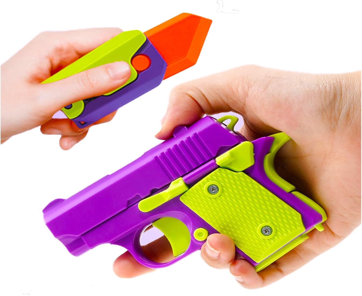 Fidget Toys Pistol, 3D Gravity Mini 1911 Fidget Pistol Toys,Fidget Sensory Toys,Stress Relief for