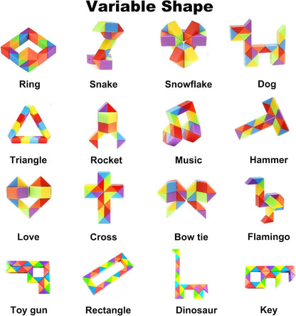 GOLDGE 15 Pack Mini Cube Puzzle Fidget Toys - Bulk Party Favors & Goodie Bag Stuffers for Kids, Travel Toys for Ages 4-8, Treasure Box Toys for Classroom, Birthday & Back to School Gifts