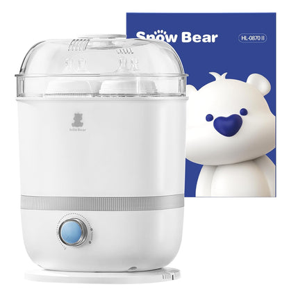 Snow Bear Baby Bottle Sterilizer and Dryer, 6-in-1 Electric Steam Bottle Sterilizer for Baby Bottle