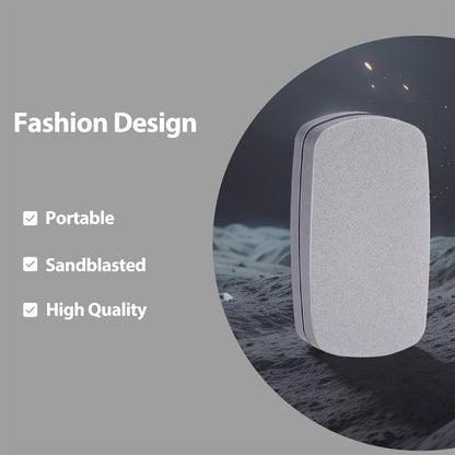 Fidget Slider EDC Gadgets Toy Oval Metal Magnetic Haptic Fidget Toys for Adults Anxiety/ADHD/Stress Relief, Gift for Boyfriend, Husband and Father (Grey)