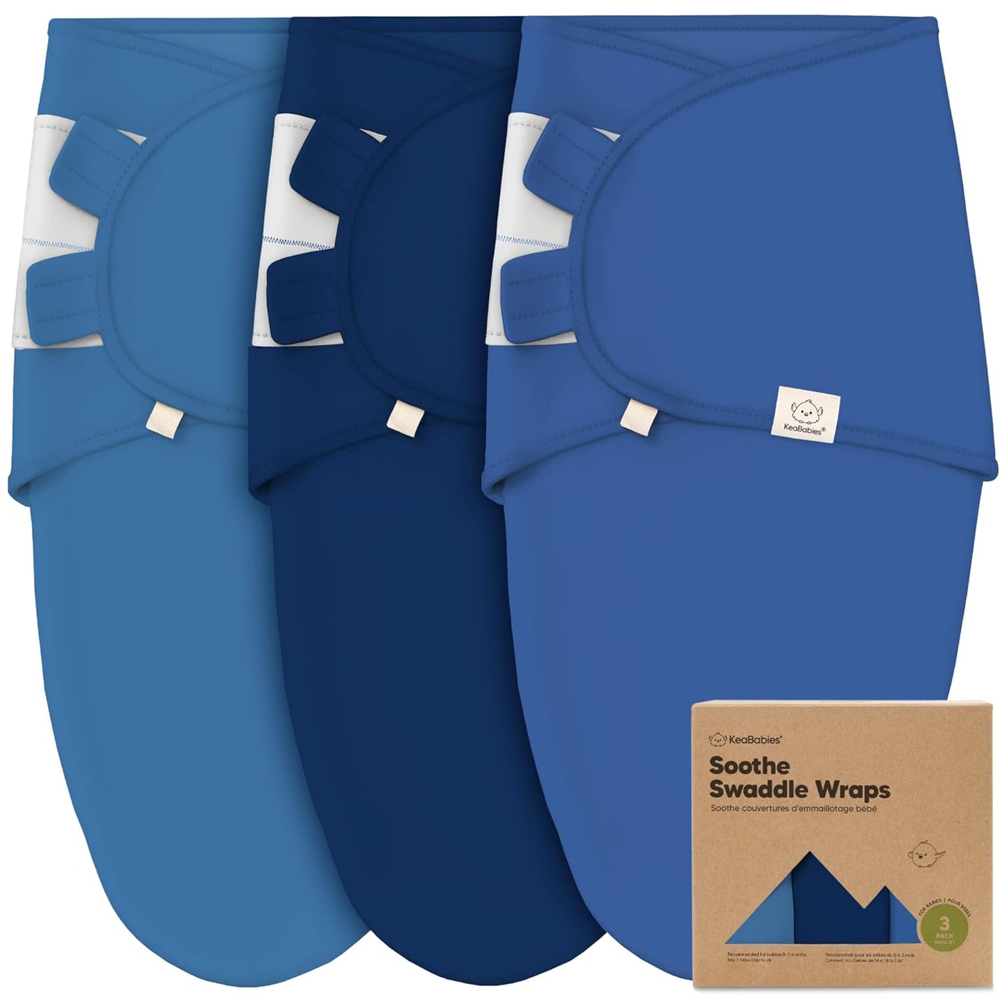 3-Pack Organic Baby Swaddle Sleep Sacks - Swaddles for Newborns, Infant 0-3 Months, Baby Girls