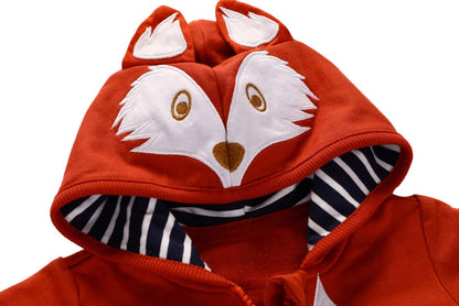Baby Toddler Boys Dinosaur Hooded Zip Jacket Casual Outerwear Active Sweatshirt