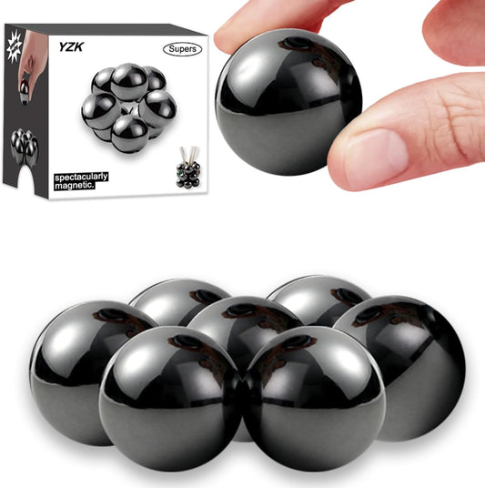 33mm Magnetic Balls 8pcs, Fidget Toys for Adults and Magnet Desk Toys for Office, Stress Relief Gift for Birthday, Large Magnetic Fidget Toys Set