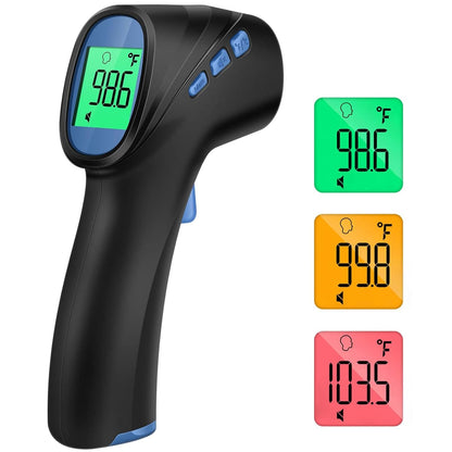 Forehead Thermometer for Adults and Kids, Digital Infrared Thermometer with Fever Alarm, Fast