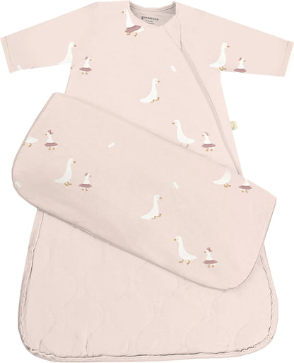 GUNAMUNA Unisex Long-Sleeve Sleep Sack, Wearable Sleep Bag for Babies and Toddlers, Soft Rayon, 1.0 TOG, 3 to 36 Months
