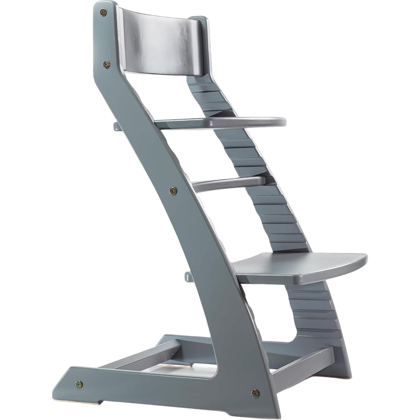 FORNEL Grey Wooden High Chair for Toddlers | The Grow-with-Me Adjustable Chair for Modern Farmhouse