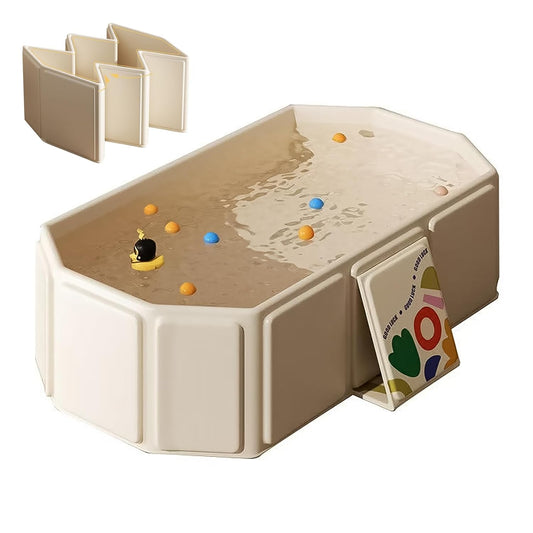 Collapsible Baby Bathtub, Portable & Foldable Bathtub for Newborns to Toddlers, Easy to Store