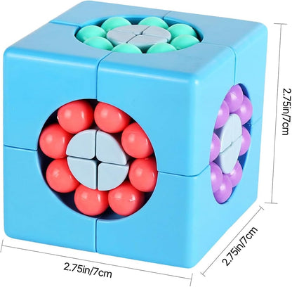 YUDANSI Magic Bean Puzzle Toy, Rotating Cube Magic Bean Educational Puzzle, Magic Ball Brain Teaser STEM Game, Prize or Gift for Kids Boy Girl Age 3+, Teens and Adult for Birthday New Year