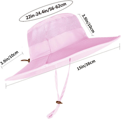 Sun Hats for Men Women Fishing Hat UPF 50+ Breathable Wide Brim Summer UV Protection Hat