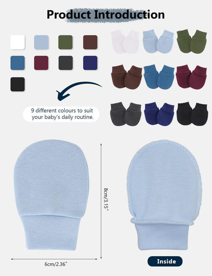 Cute Baby Mittens Newborn, No Scratch Baby Boy Mittens, Baby Girl Hat Gloves for Toddlers, Infant, Newborn