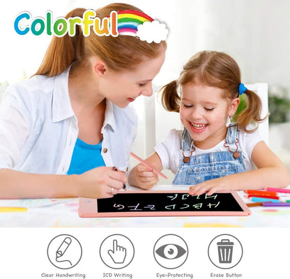 ORSEN LCD Writing Tablet 10 Inch, Colorful Doodle Board Drawing Pad for Kids, Educational Christmas Toys Gifts for 3-6 Year Old Girls Boys (Pink)