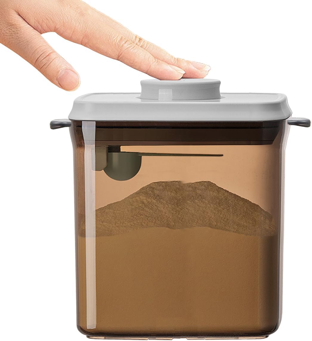 Formula Container, 1700Ml/730g Airtight Formula Dispenser, One Button Handy Pop Up Food Containers