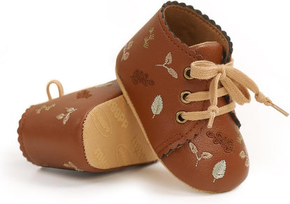 Baby Shoes Mary Jane Flats Non Slip Soft Sole Infant Toddler Sneakers First Walkers Party Christmas Dress Shoes