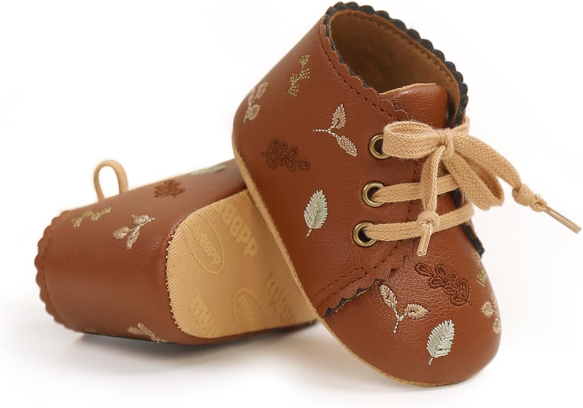 Baby Shoes Mary Jane Flats Non Slip Soft Sole Infant Toddler Sneakers First Walkers Party Christmas Dress Shoes