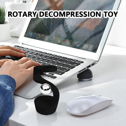 Office stress relief toys,Adult toys,Silicone spiral decompression toy,Boring&relaxing toys,Move the rotating bearing to rotate the toy,Help Relieve Stress,Anxiety,Tension,Promotes Focus (Light green)