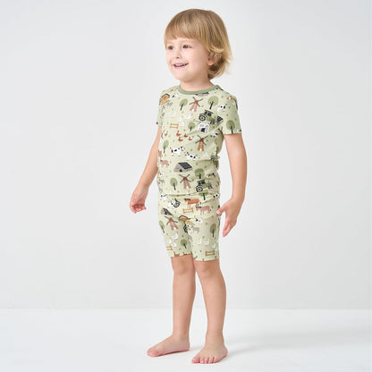 pureborn Baby Viscose From Bamboo Pajamas Set Pjs - Kids Toddler Girl Snug Fit Viscose Sleepwear 2pcs 18M-8Y