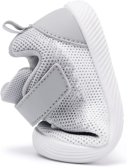 MORENDL Toddler Sneakers Baby Boys & Girls Barefoot Shoes Lightweight Breathable Walking Running Tennis Athletic Sport Shoes