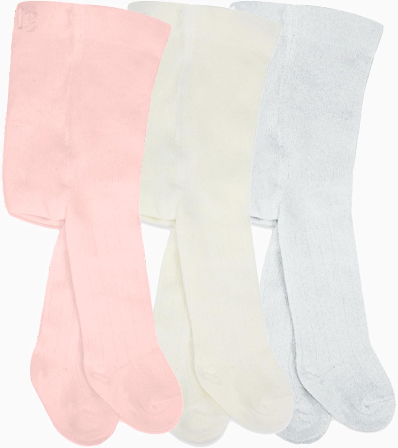 bistyle Baby Girls Tights Thick Leggings Soft | Warm Organic Cotton Stockings Pantyhose | Newborn Infant Toddler 3 Pack