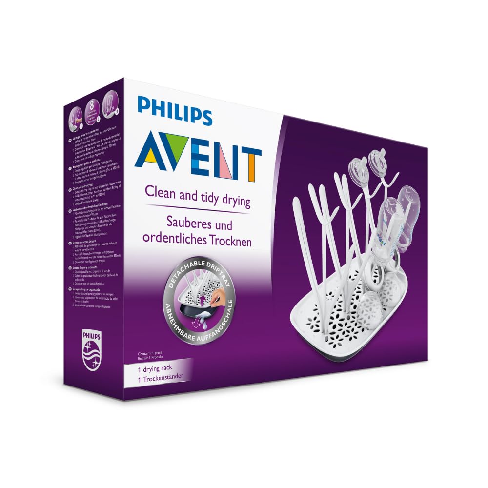 Philips Avent Baby Bottle Drying Rack, White