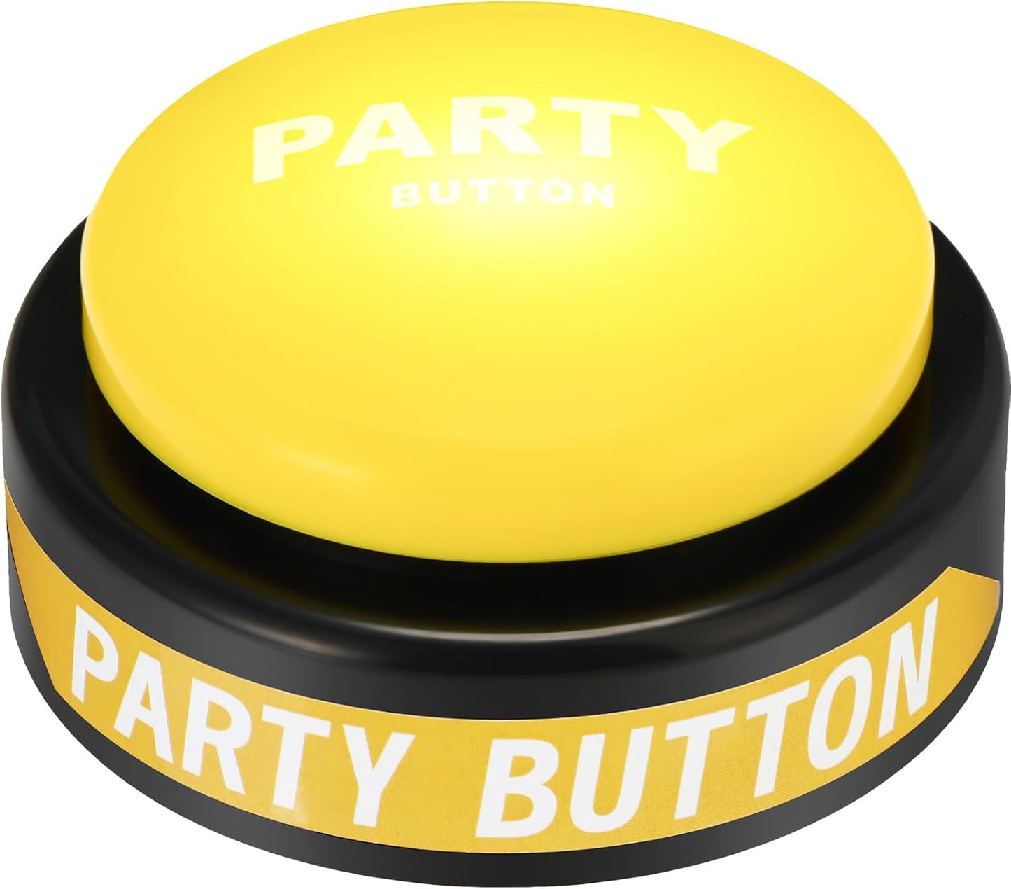Dance Party Button with Music Sound Button Desk Toys for Office for Adults Classroom Buzzers Novelty Fun Gag Gifts Office Toys Desk Decor Gadget, 4.5 x 4.5 x 1.5 Inch (Yellow)