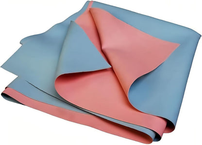 Waterproof Dry Rubber Bed Sheet Cover/Sleeping Mattress Protector/Urine Non-Absorbent Reusable Crib Mat Color Blue and Pink ((3 Meter) (117 x 36 Inches) (300 x 90 cm))