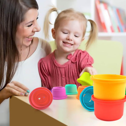 Cosaway Baby Stacking Nesting Cups Toys, Baby Toys 6 to 12 Months, Montessori Toys for Toddler