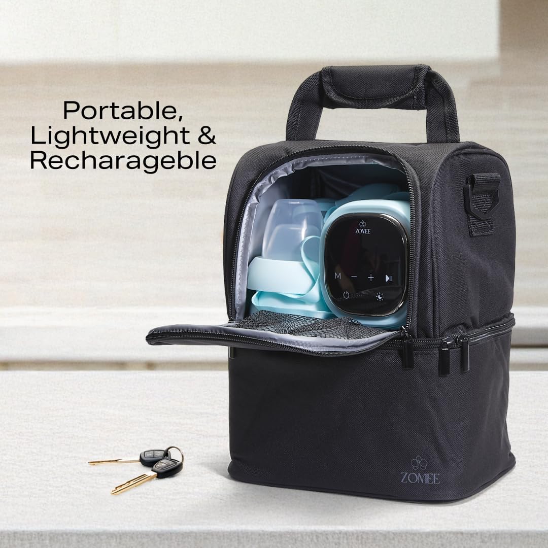 Zomee Z2 Double Electric Breast Pump – with Expression, Massage, and 2-Phase Modes - Hospital Grade