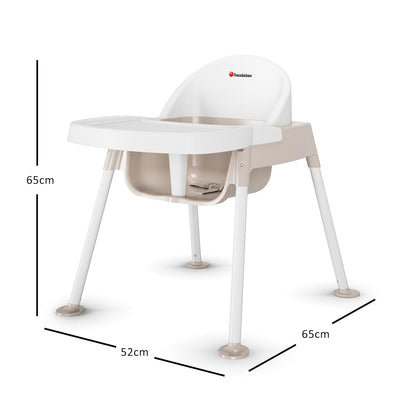 Foundations Secure Sitter 13" Feeding Chair, Stable “No Tip” Feet, 3-Point Adjustable Harness