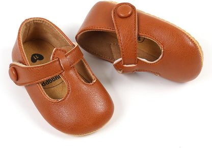 Baby Shoes Mary Jane Flats Non Slip Soft Sole Infant Toddler Sneakers First Walkers Party Christmas Dress Shoes