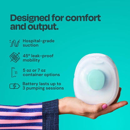 Willow Go - Hands Free Breast Pump - Wearable Breastfeeding Pump - Portable, Electric, Cordless, &