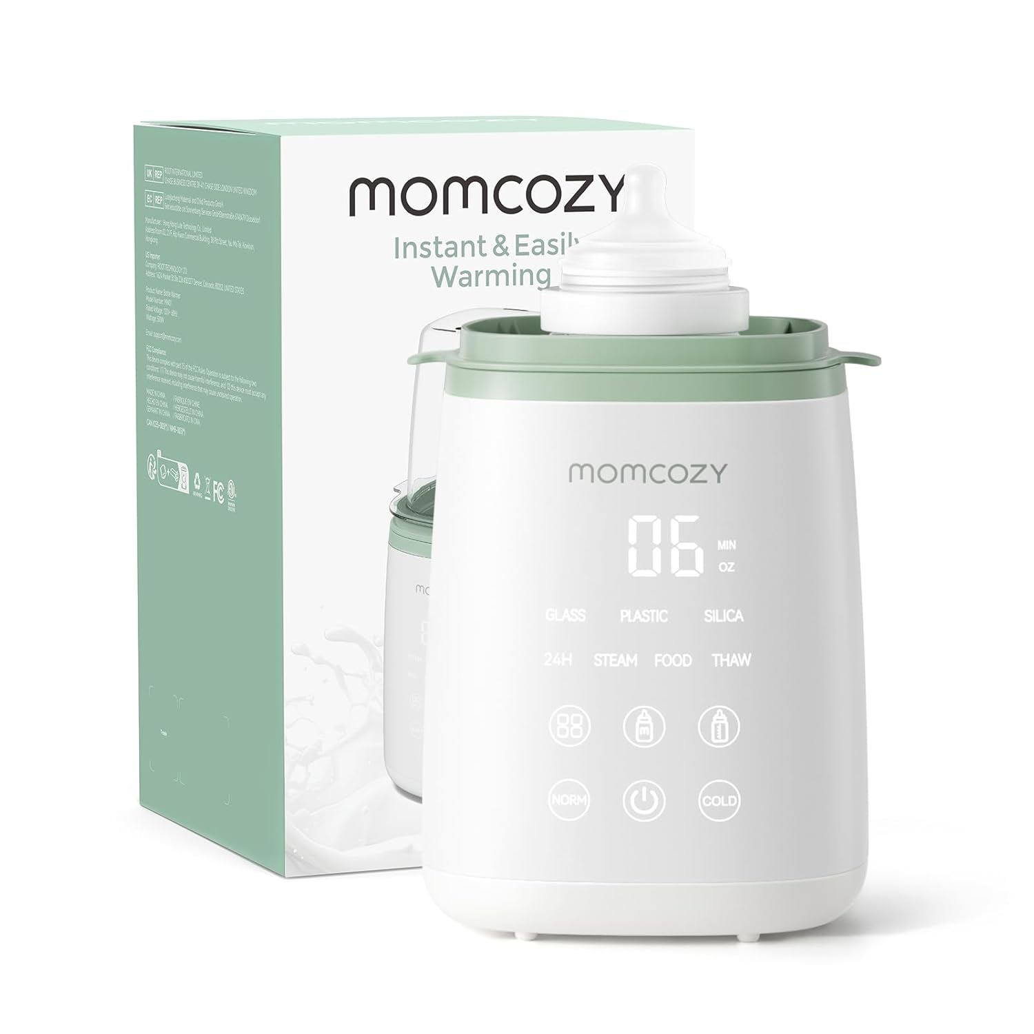 Momcozy Bottle Warmer, Fast Bottle Warmers for All Bottles with Timer, Accurate Temperature Control