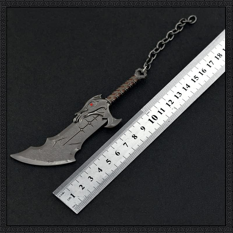 Superbuybox God of War Kratos Blades of Chaos Action Figures Game Collection Keychain Desk Decoration Backpack Pendant Gift