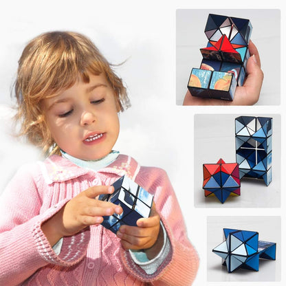 Star Cube Magic Cube Set, 2 in 1 Yoshimoto Cube for Kids and Adults, Toys for Boys and Girls Ages