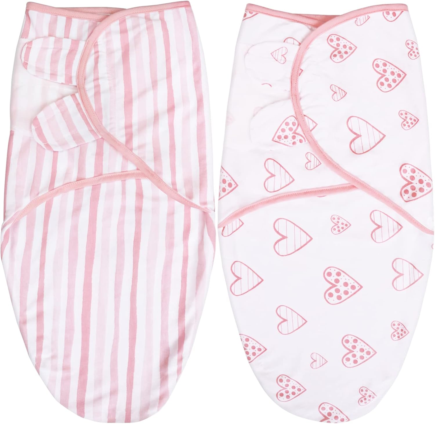 Biloban Baby Swaddles 0-3 Months for Girls - Cotton Swaddle Blanket, Newborn Essentials, Lovely