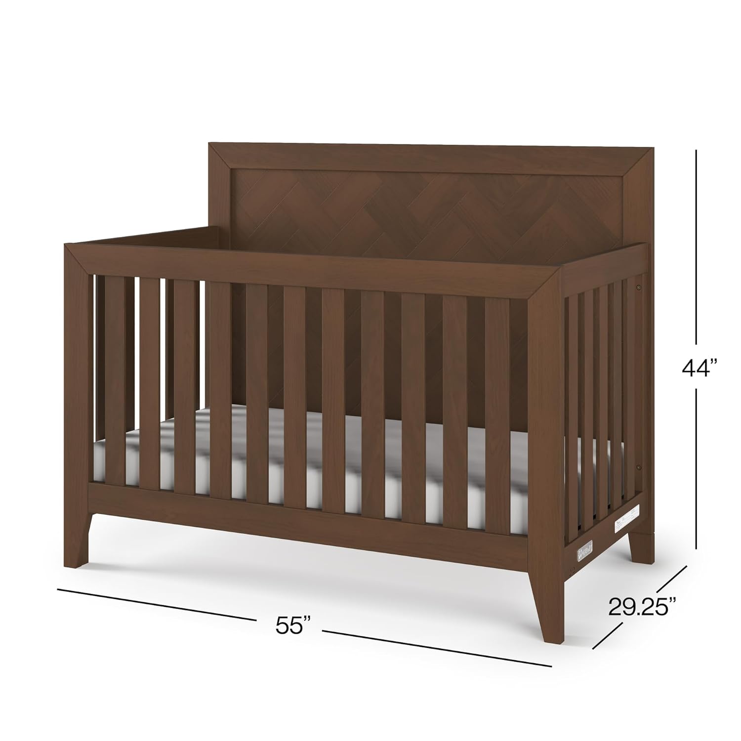 Child Craft Kieran 4-in-1 Convertible Crib, Baby Crib Converts to Day Bed, Toddler Bed and Full