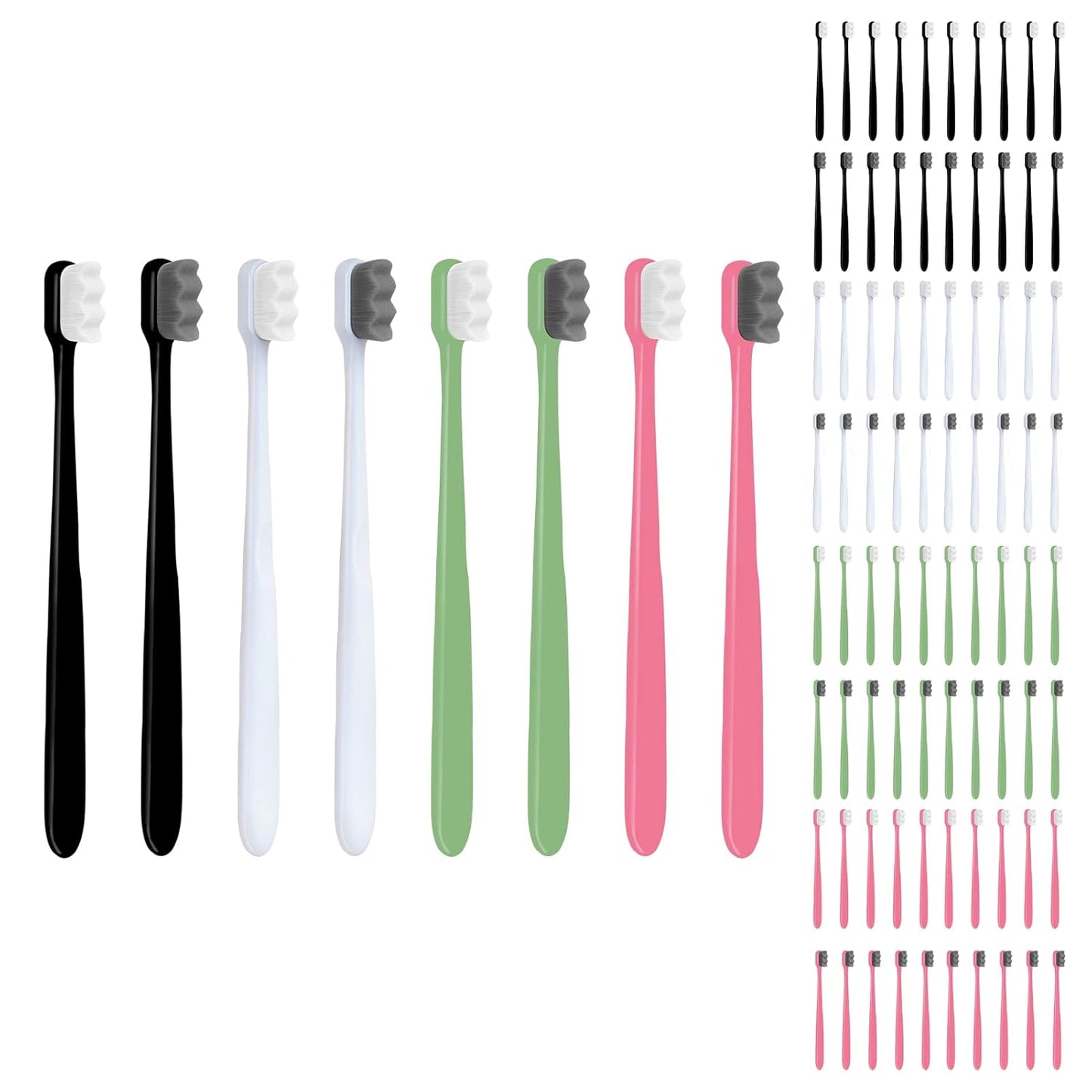 EasyHonor Extra Soft Toothbrush for Sensitive Gums, Micro-Nano Manual Toothbrush with 20000 Soft