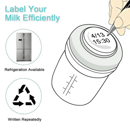 COMI Wide Neck Glass Breastmilk Collection n Storage Bottle, 8oz with Screw Ring Sealing Disk;