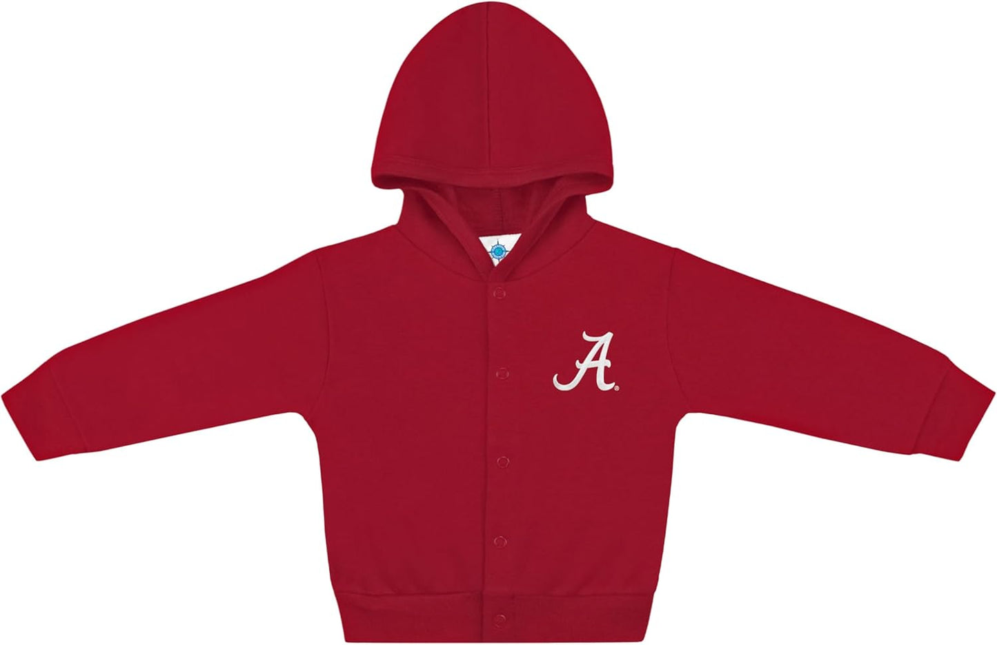 Creative Knitwear College Baby Snap Hooded Jacket - Team Logo, Multiple Colors, for Boys & Girls, (0-24 Months)