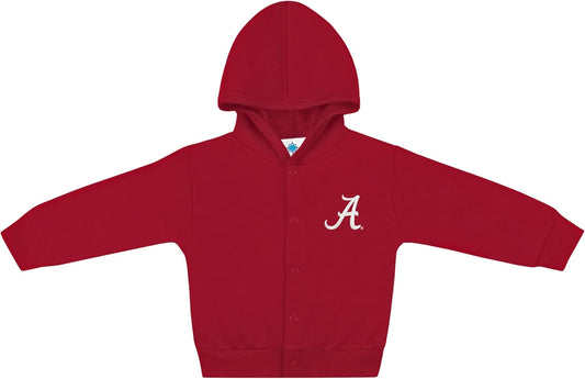 Creative Knitwear College Baby Snap Hooded Jacket - Team Logo, Multiple Colors, for Boys & Girls, (0-24 Months)