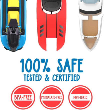 SplashEZ Bath Toy Boats for Toddlers, Mold Free Boat Bath Toys for Kids & Toddlers, No Hole for