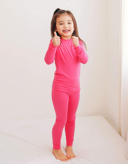 VAENAIT 6M-12Y Toddler Toddler Kids Toddler Girls Boys Soft Comfy Modal Tencel Solid Raglan Sleepwear Pajamas Pjs 2pcs Set