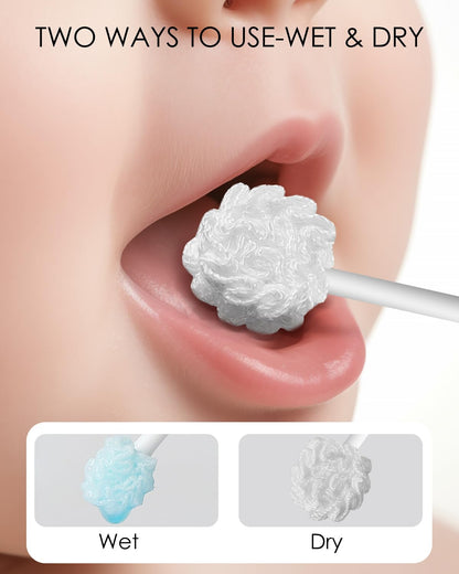 dearlomum Upgraded 32PCS Baby Tongue Cleaner, Disposable Newborn Toothbrush & Oral Cleaning Stick