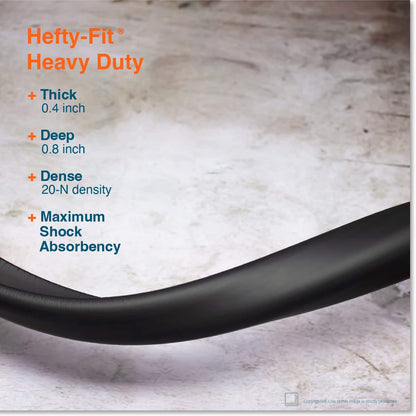 Roving Cove HeftyFit Edge Protector for Baby Proofing (9ft Large Edge Only), Heavy-Duty Soft Rubber Foam Furniture Edge Bumper Guards, Desk Edge Cushion, Wall Corner Covers, 3M Adhesive, Onyx Black