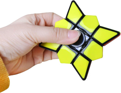 Fidget Spinner Cube 1x1 Brain Teasers Magic Puzzle Spinning Cube Stress Relief Toys Kids Adults by SHUYUE