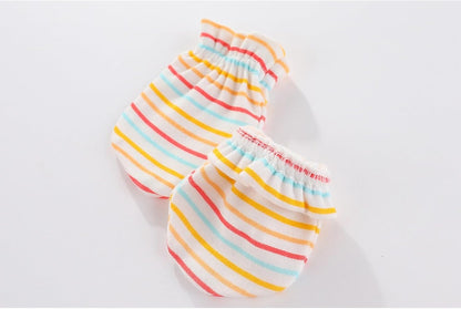 5 Pairs Baby Not Scratch Mittens 0-6 Months New Born Boy Girl Gloves Cute Infant Accessories